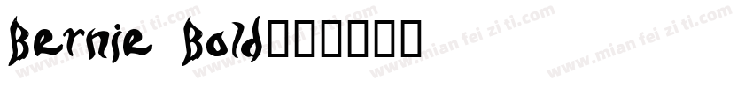 Bernie Bold字体转换